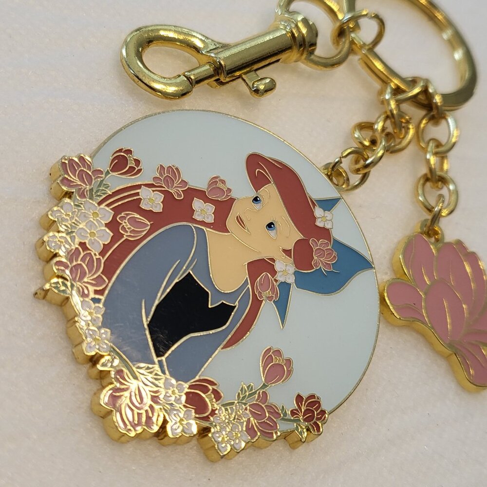 Loungefly Disney Princess Little Mermaid Ariel Keychain Bag Charm - Picture 5 of 9